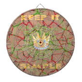 Behalt It Simple: Cracked Earth Royal Clarity Art Dartscheibe (vorne)