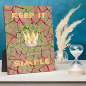 Behalt It Simple: Cracked Earth Royal Clarity Art Fotoplatte (Seite)