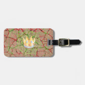 Behalt It Simple: Cracked Earth Royal Clarity Art Gepäckanhänger (Vorderseite horizontal)