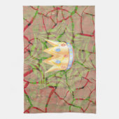 Behalt It Simple: Cracked Earth Royal Clarity Art Handtuch (Vertikal)