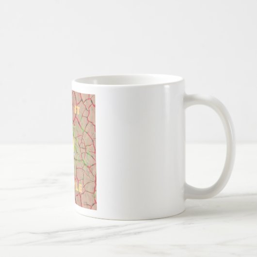 Behalt It Simple: Cracked Earth Royal Clarity Art Kaffeetasse (Rechts)