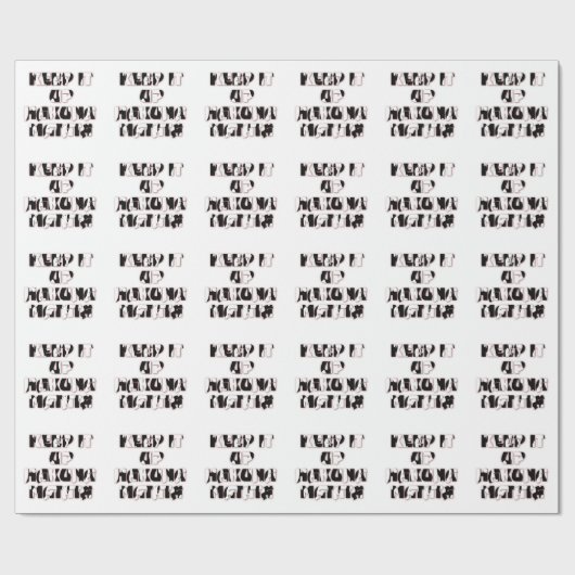 Behalt It Simple Hakuna Matata Art Print Geschenkpapier (Flach)