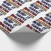 Behalt It Simple Hakuna Matata Art Print Geschenkpapier (Ecke)