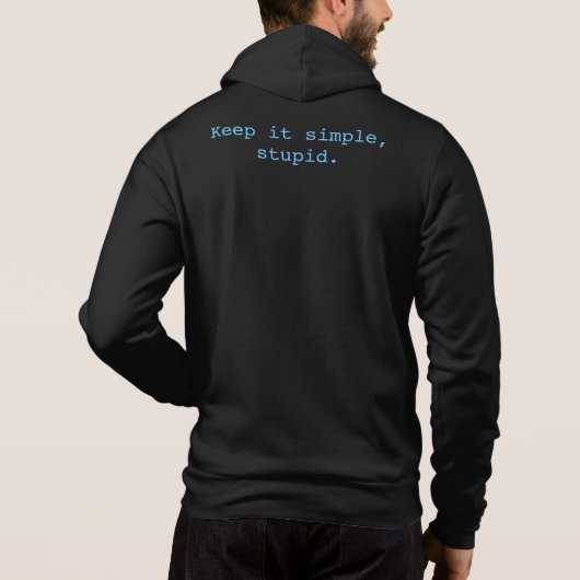 Behalt It Simple, Stupid - Arch Linux Hoodie (Rückseite)