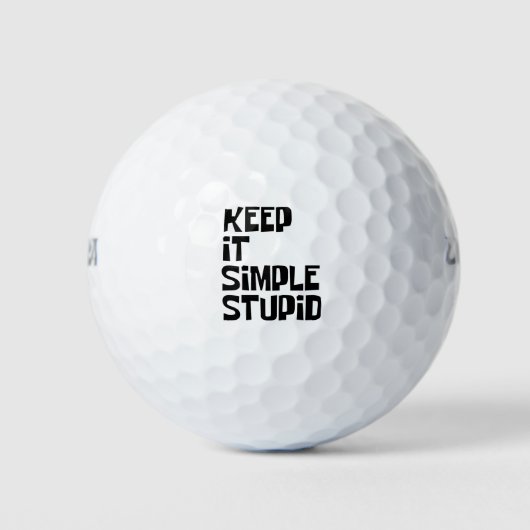 Behalt It Simple Stupid Golfball (Vorderseite)