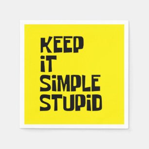 Behalt It Simple Stupid Serviette