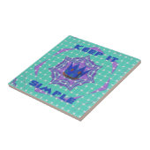 Behalt It Simple: The Royal Clarity Pattern Art Fliese (Seite)