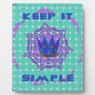Behalt It Simple: The Royal Clarity Pattern Art Fotoplatte
