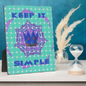 Behalt It Simple: The Royal Clarity Pattern Art Fotoplatte (Seite)