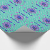 Behalt It Simple: The Royal Clarity Pattern Art Geschenkpapier (Ecke)