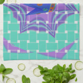 Behalt It Simple: The Royal Clarity Pattern Art Geschirrtuch (Gefaltet)