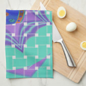 Behalt It Simple: The Royal Clarity Pattern Art Geschirrtuch (Viertel Falte)