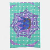 Behalt It Simple: The Royal Clarity Pattern Art Geschirrtuch (Vertikal)