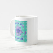 Behalt It Simple: The Royal Clarity Pattern Art Kaffeetasse (Vorderseite Links)