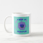 Behalt It Simple: The Royal Clarity Pattern Art Kaffeetasse (Links)