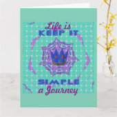 Behalt It Simple: The Royal Clarity Pattern Art Karte (Gelbe Blume)