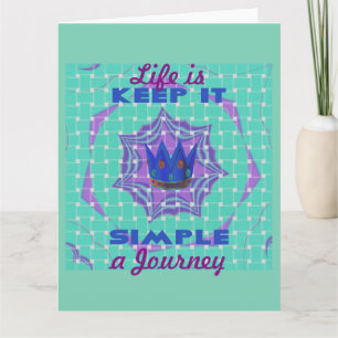 Behalt It Simple: The Royal Clarity Pattern Art Karte