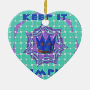 Behalt It Simple: The Royal Clarity Pattern Art Keramik Ornament