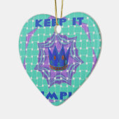 Behalt It Simple: The Royal Clarity Pattern Art Keramik Ornament (Links)