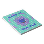 Behalt It Simple: The Royal Clarity Pattern Art Notizblock (angewinkelt)