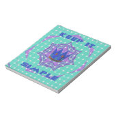 Behalt It Simple: The Royal Clarity Pattern Art Notizblock (Rotiert)