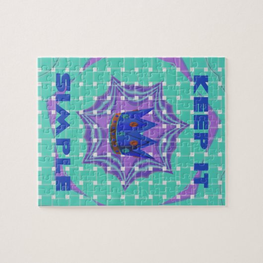Behalt It Simple: The Royal Clarity Pattern Art Puzzle (Horizontal)