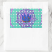 Behalt It Simple: The Royal Clarity Pattern Art Rechteckiger Aufkleber (Tasche)