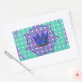 Behalt It Simple: The Royal Clarity Pattern Art Rechteckiger Aufkleber (Umschlag)