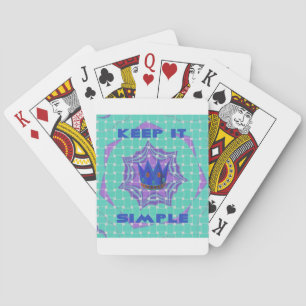 Behalt It Simple: The Royal Clarity Pattern Art Spielkarten