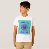 Behalt It Simple: The Royal Clarity Pattern Art T-Shirt (Vorne ganz)