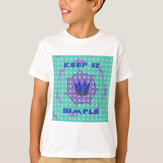 Behalt It Simple: The Royal Clarity Pattern Art T-Shirt (Vorderseite)