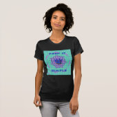 Behalt It Simple: The Royal Clarity Pattern Art T-Shirt (Vorne ganz)