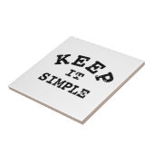 Behalt It Simple Typografy Fliese (Seite)