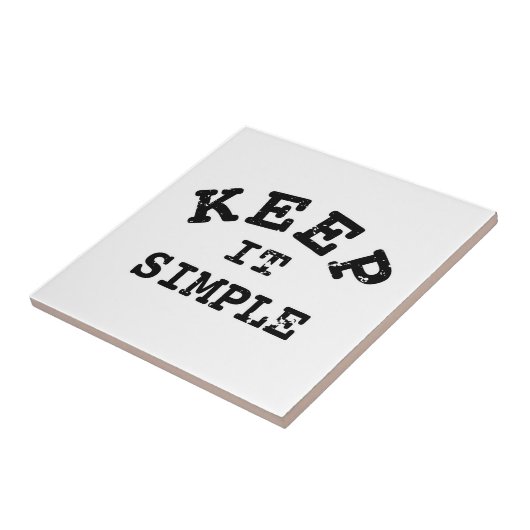 Behalt It Simple Typografy Fliese (Seite)