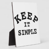 Behalt It Simple Typografy Fotoplatte (Seite)