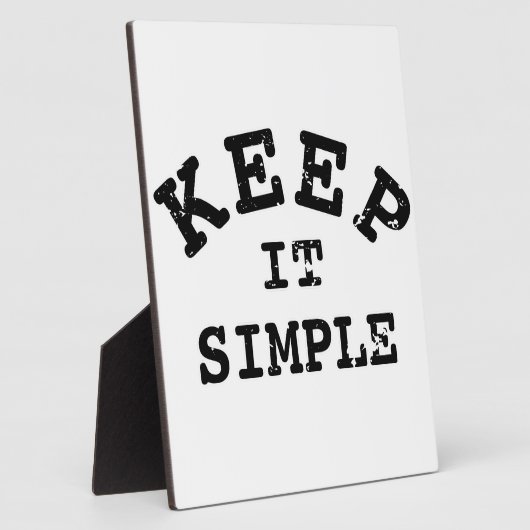 Behalt It Simple Typografy Fotoplatte (Seite)