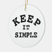 Behalt It Simple Typografy Keramikornament (Links)
