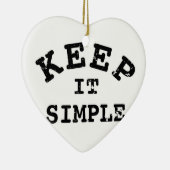 Behalt It Simple Typografy Keramikornament (Rechts)