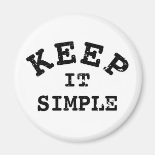 Behalt It Simple Typografy Magnet