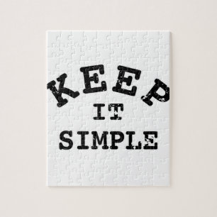Behalt It Simple Typografy Puzzle