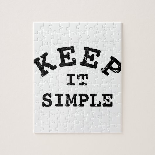 Behalt It Simple Typografy Puzzle (Vertikal)