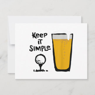 Behalt It Simples Funny Golf Beer