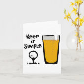 Behalt It Simples Funny Golf Beer Karte (Gelbe Blume)