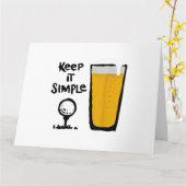 Behalt It Simples Funny Golf Beer Karte (Gelbe Blume)