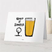 Behalt It Simples Funny Golf Beer Karte (Rückseite)