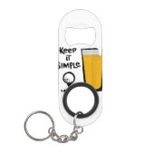 Behalt It Simples Funny Golf Beer Mini Flaschenöffner (Vorderseite)