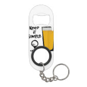 Behalt It Simples Funny Golf Beer Mini Flaschenöffner (Rückseite)