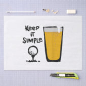 Behalt It Simples Funny Golf Beer Seidenpapier (Handwerk)