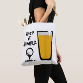 Behalt It Simples Funny Golf Beer Tasche (Von Nahem)