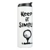Behalt It Simples Funny Golf Beer Thermosbecher (Nach links gedreht)